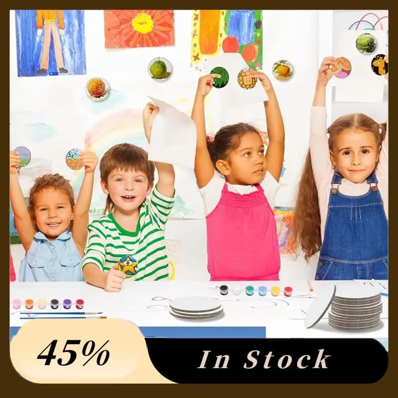 A78K Nuovo mini pannello magnetico in tela da 30 pezzi da 2,6 pollici, pannello in tela per pittura magnetica con set di pittura