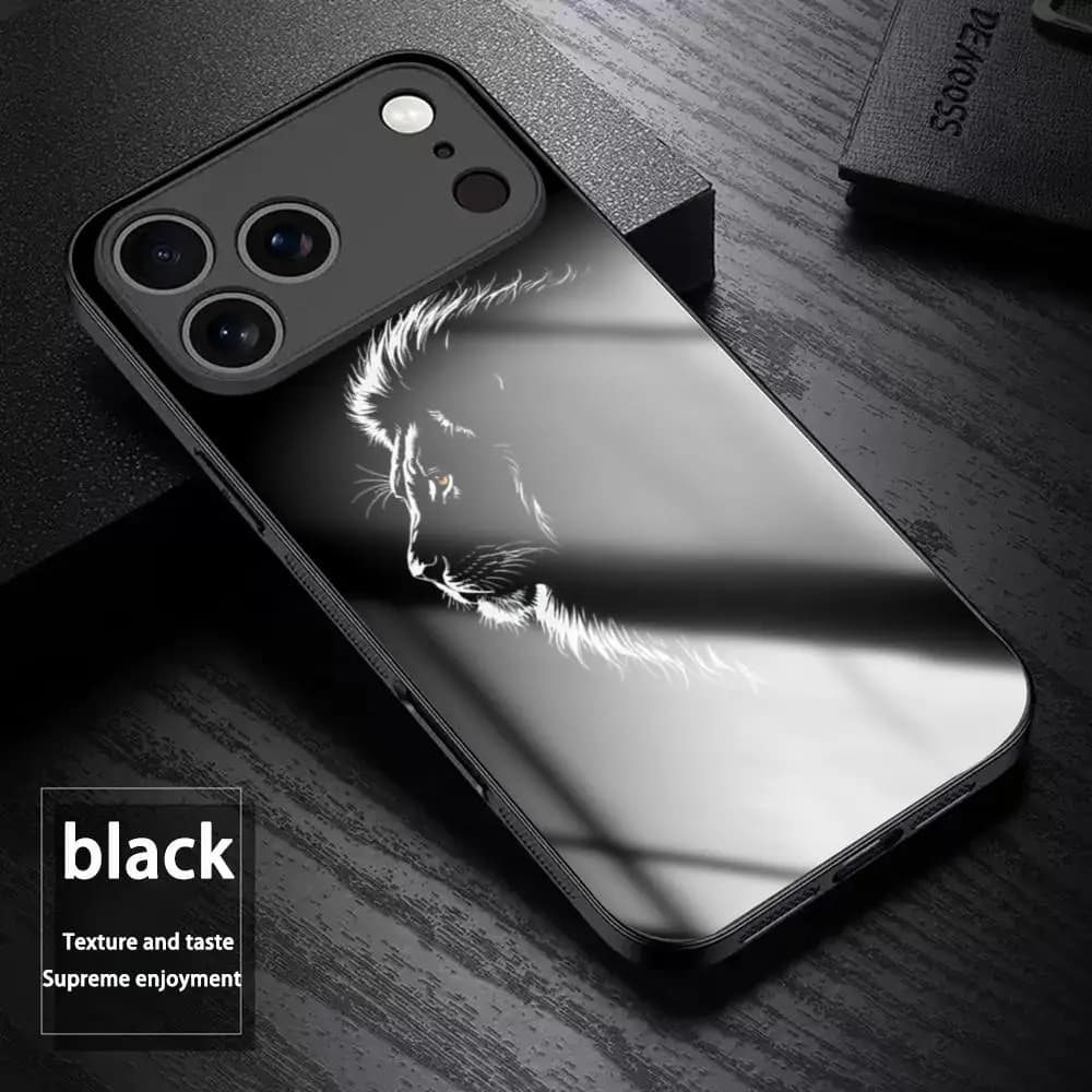 Super cool king lion ins Phone Case For iPhone17 Air 16 e 15 14 13 12 11 Plus Mini Pro Max Glass Magnetic Case