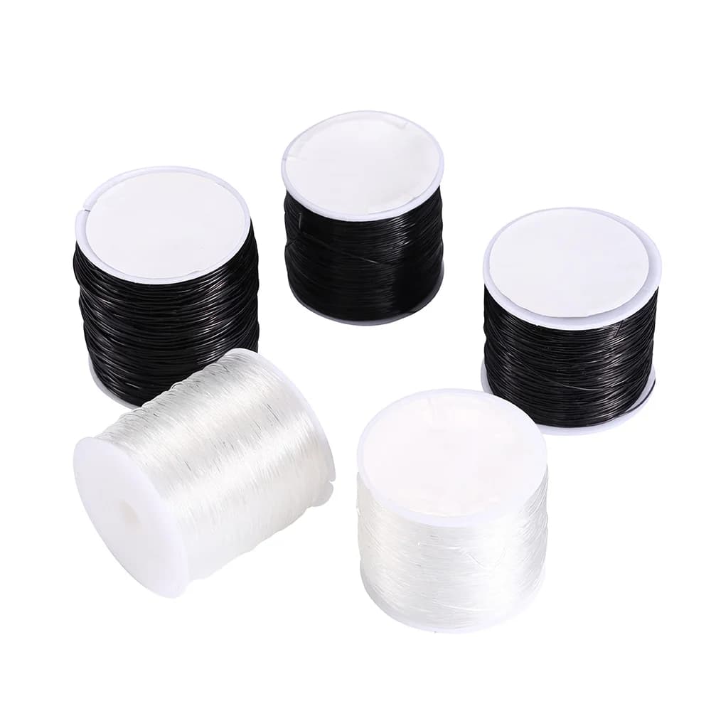 0.5-1.0mm Elastic Cord Beading Thread Stretch String Fibre Crafting Line For Jewelry Making DIY Seed Beads Pony Beads Bracelets