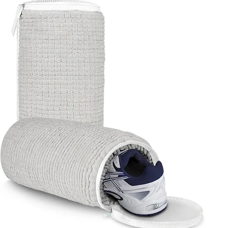 New bag for washing durable shoes Comfortable bag for washing shoes with sturdy hinges Ideal bag for bed linen of shoes for home use Bag for shoes