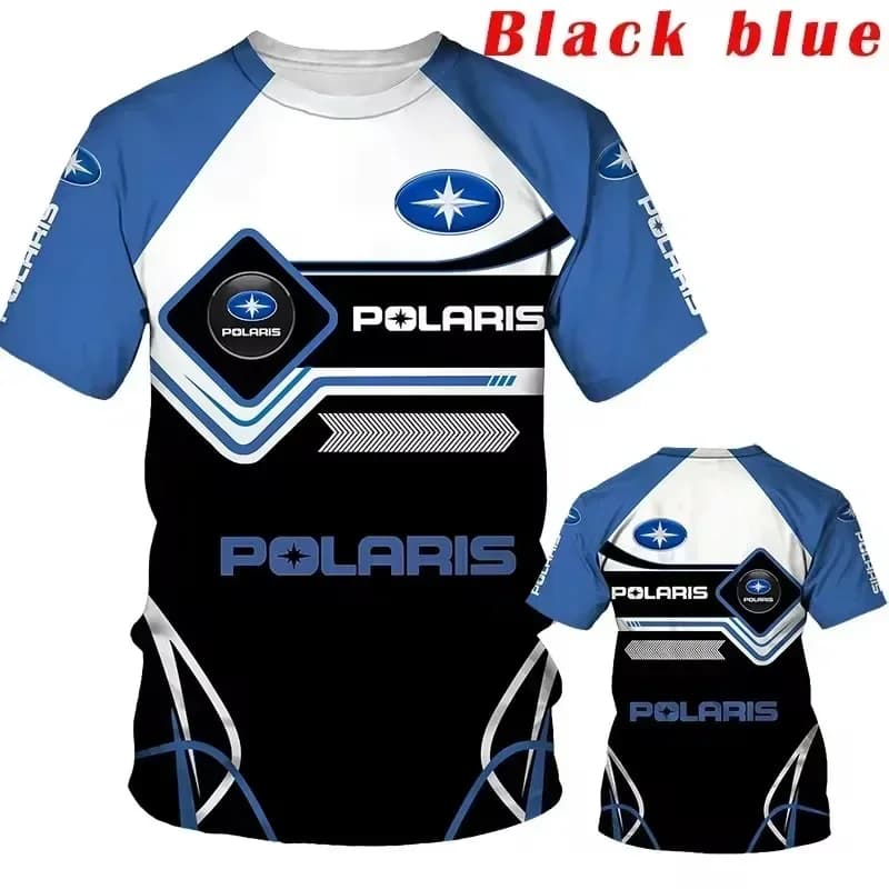 Nuove magliette da corsa con logo Polaris con stampa 3D T-shirt da uomo cool Neutral Racing Team con maniche corte e camicia girocollo per bambini