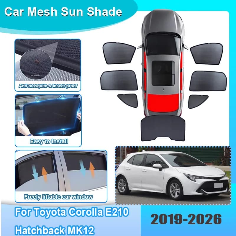 Parasole per Auto Toyota Corolla E210 Auris Hatchback 2019-2026 2025, Tendina Parasole a Rete Anti-UV per Parabrezza, Accessori Auto