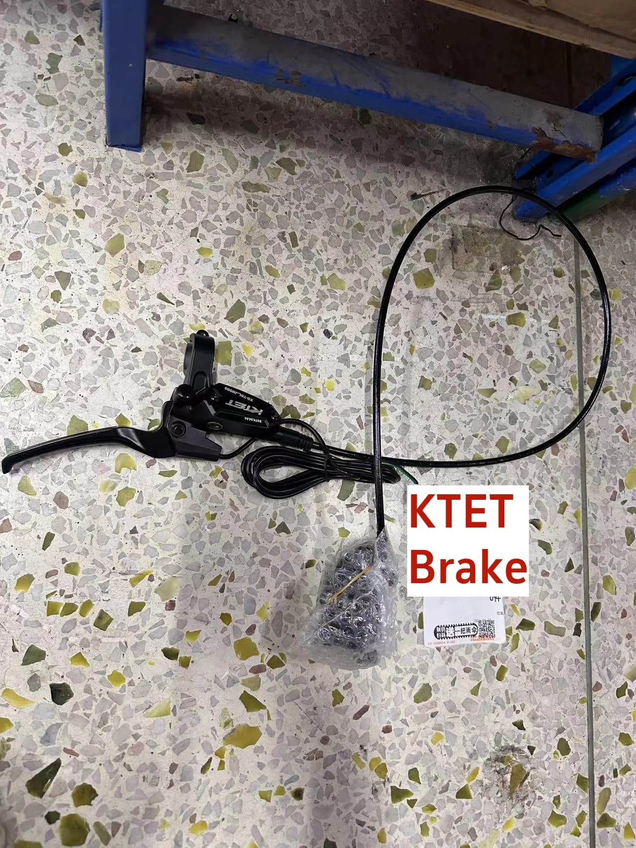 Set freno a disco idraulico a 2 pistoni per scooter elettrico, pinza freno olio durevole per scooter elettrico con leva, forte potenza di arresto