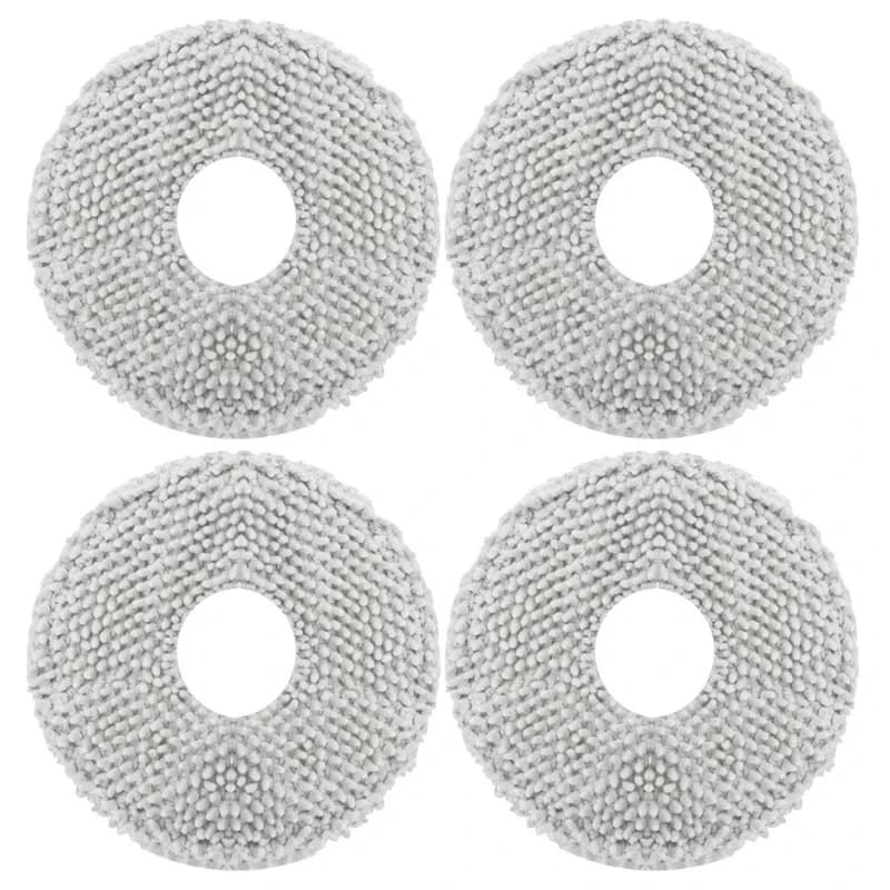 4PCS Mop cloth rag For Xiaomi B101CN X10+ S10+，Dreame S10 Pro L10S Ultra X10 /Omni Mop 2, C102CN robot vacuum cleaner