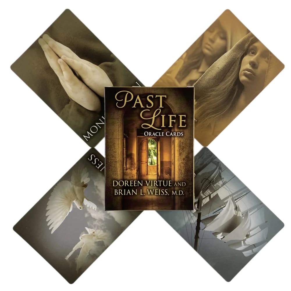 Past Life Oracle Cards A 44 Tarocchi Visioni inglesi Divinazione Edition Mazzo Borad Giocando a giochi