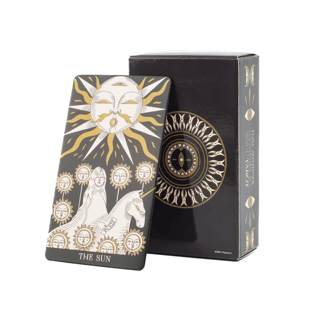 Mazzo di studio Symbolic Soul Tarot da 78 pezzi per principianti con guida dettagliata 10,3 * 6 cm Giochi da tavolo Carte Combo