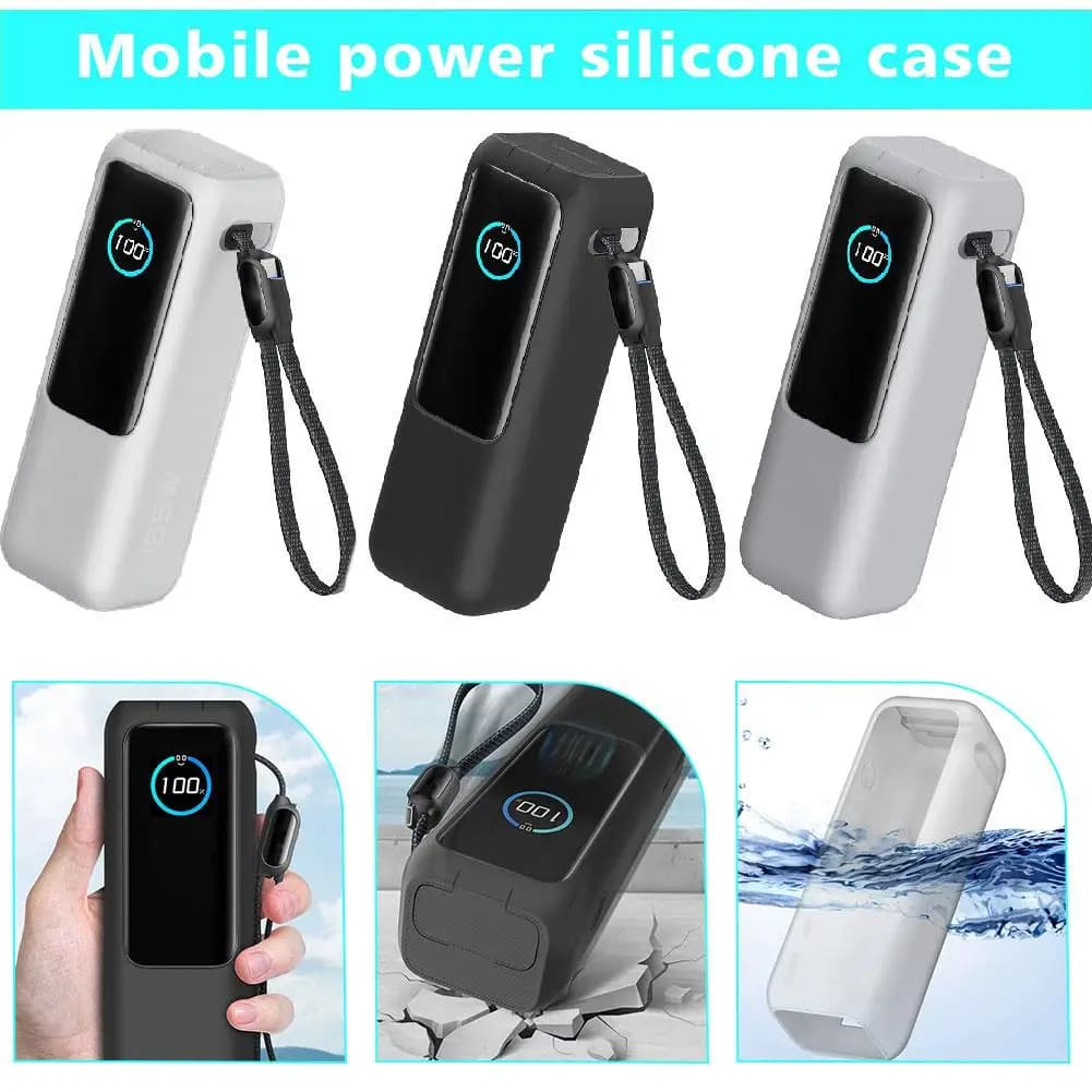 For Anker Zolo 25000mAH 165W Power Bank Silicone protective case Anti-corrosion and anti-touch protective cover complete
