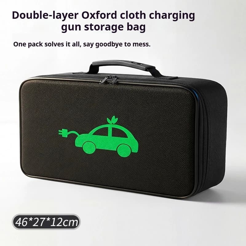 Borsa Organizer Portatile per Cavi di Ricarica EV, Custodia Impermeabile per Cavi di Avviamento per Veicoli Elettrici, Scatola per Caricabatterie