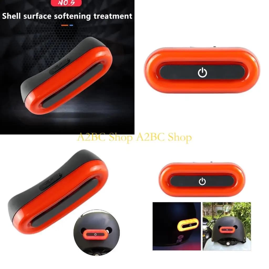 A2bc Helmet LED AVVERTENZA LED LIGHT LIGHT USB C carica Bike Night Safety