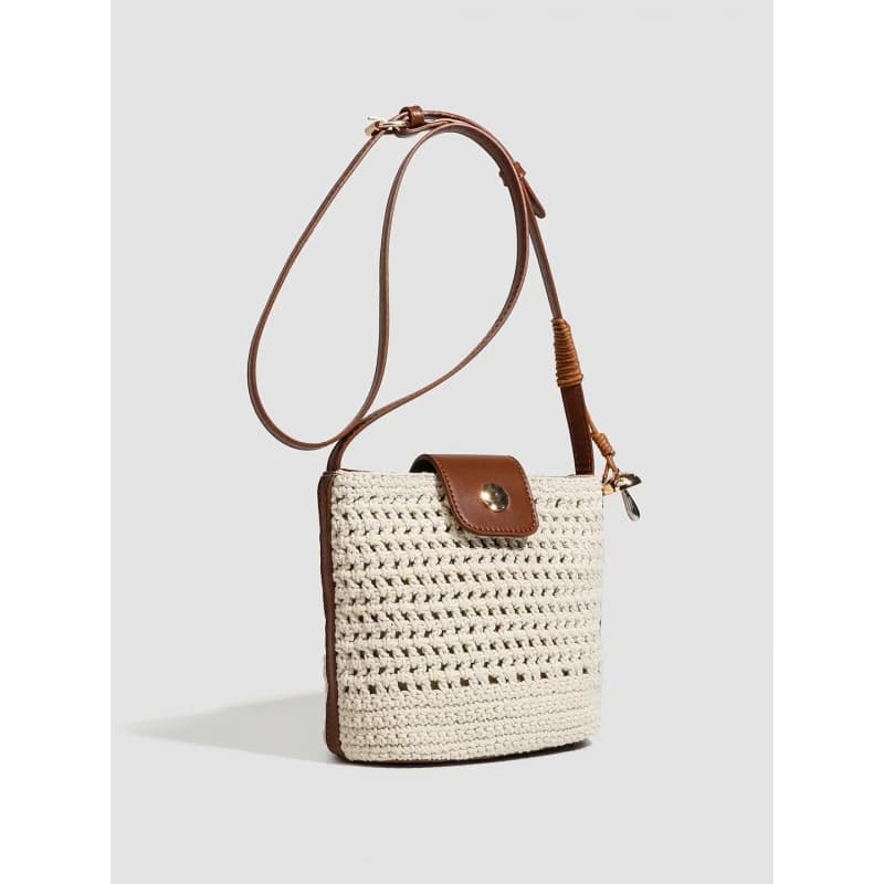 Casual mobile phone bag in beach style, fashionable bucket bag, niche mono-slip backpack
