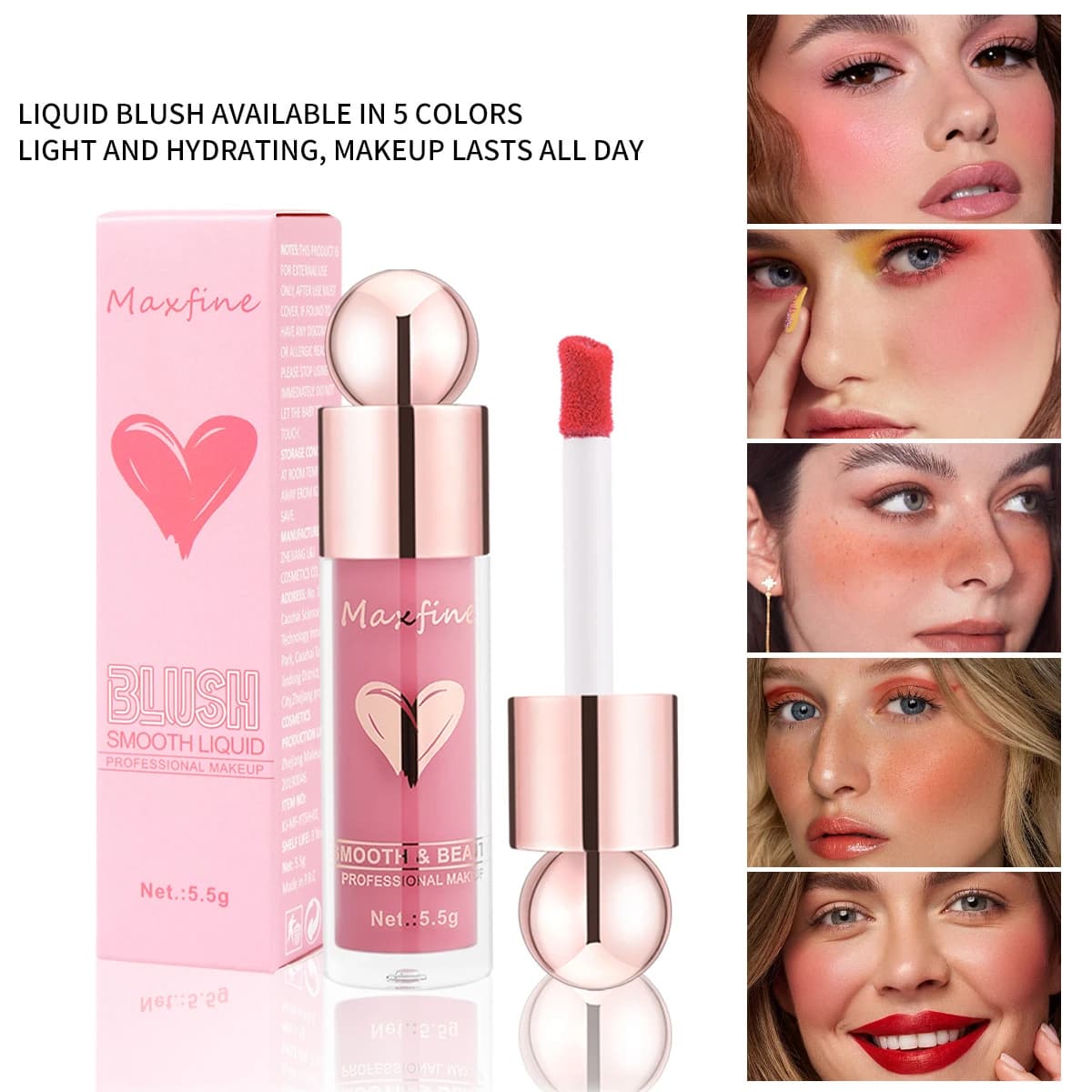 Fard liquido multifunzionale con texture liscia, formula idratante per pigmentazione a lunga durata e alto effetto luce per il trucco
