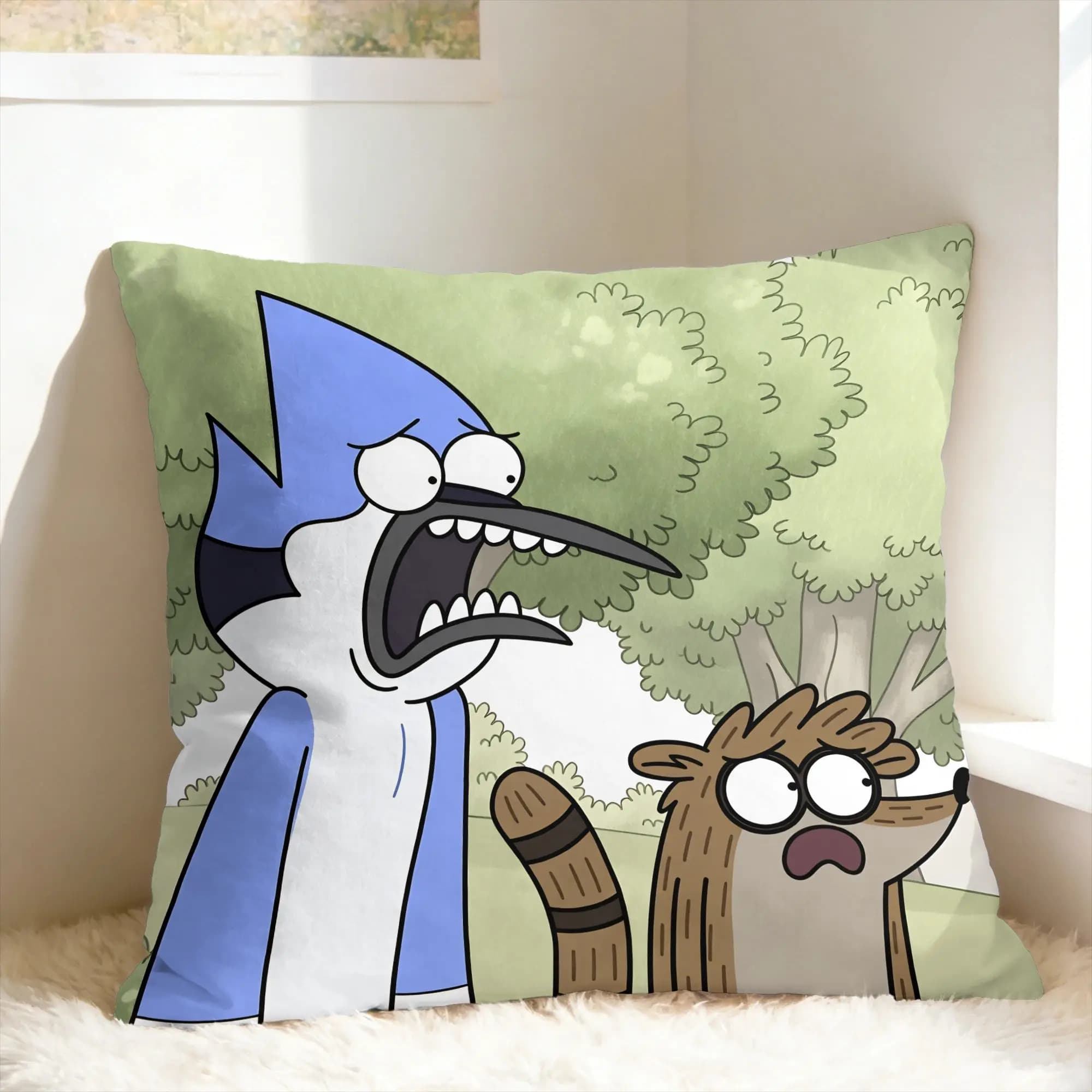 R-Regular Show Pillow Case Comfy Pillow Cover Fashion Pillowcases For Living Room Sofa
