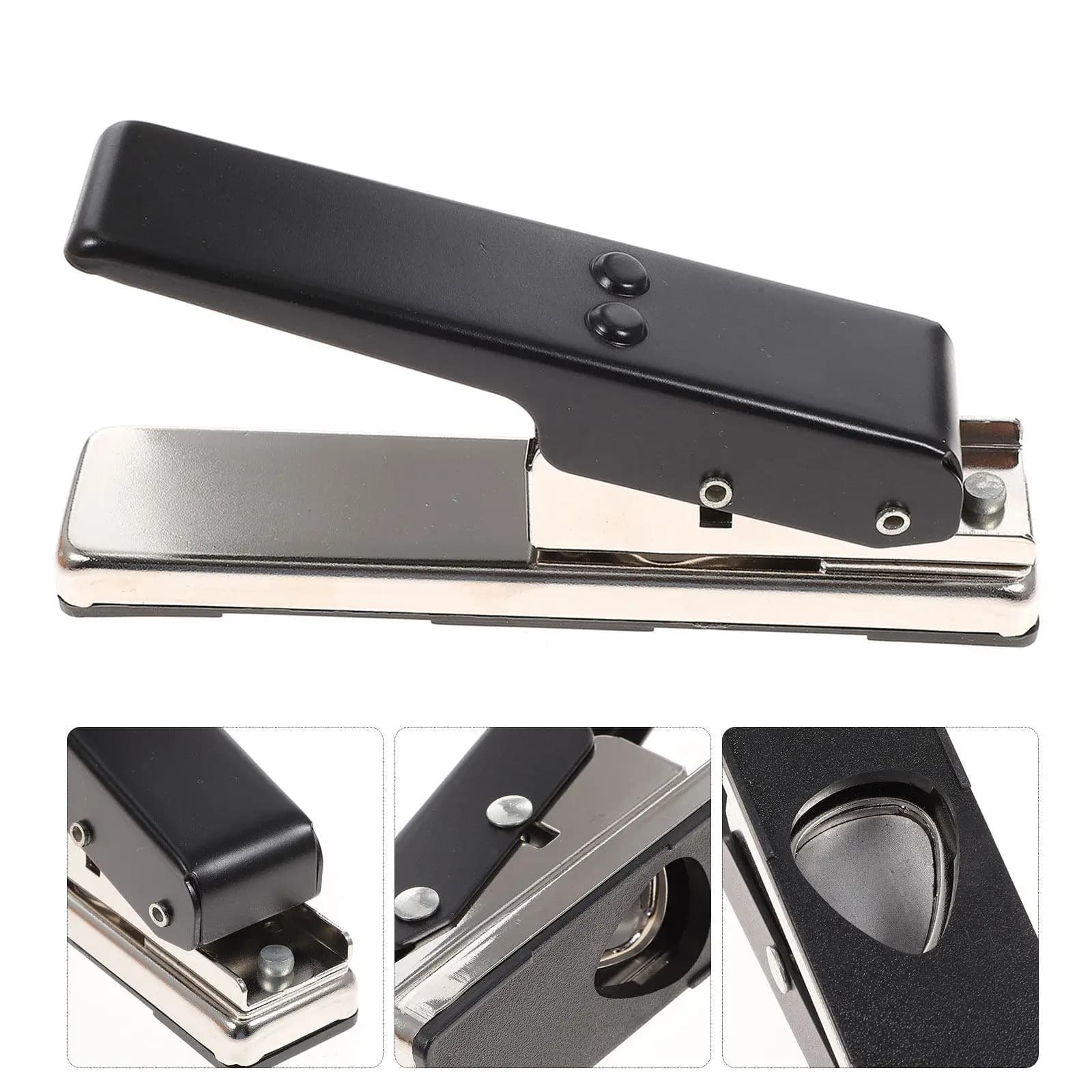 Utensile Professionale per la Realizzazione di Plettri per Chitarra, Taglierina Nera per Plettri in ABS, PVC, Celluloide, Derlin, Carte di Credito