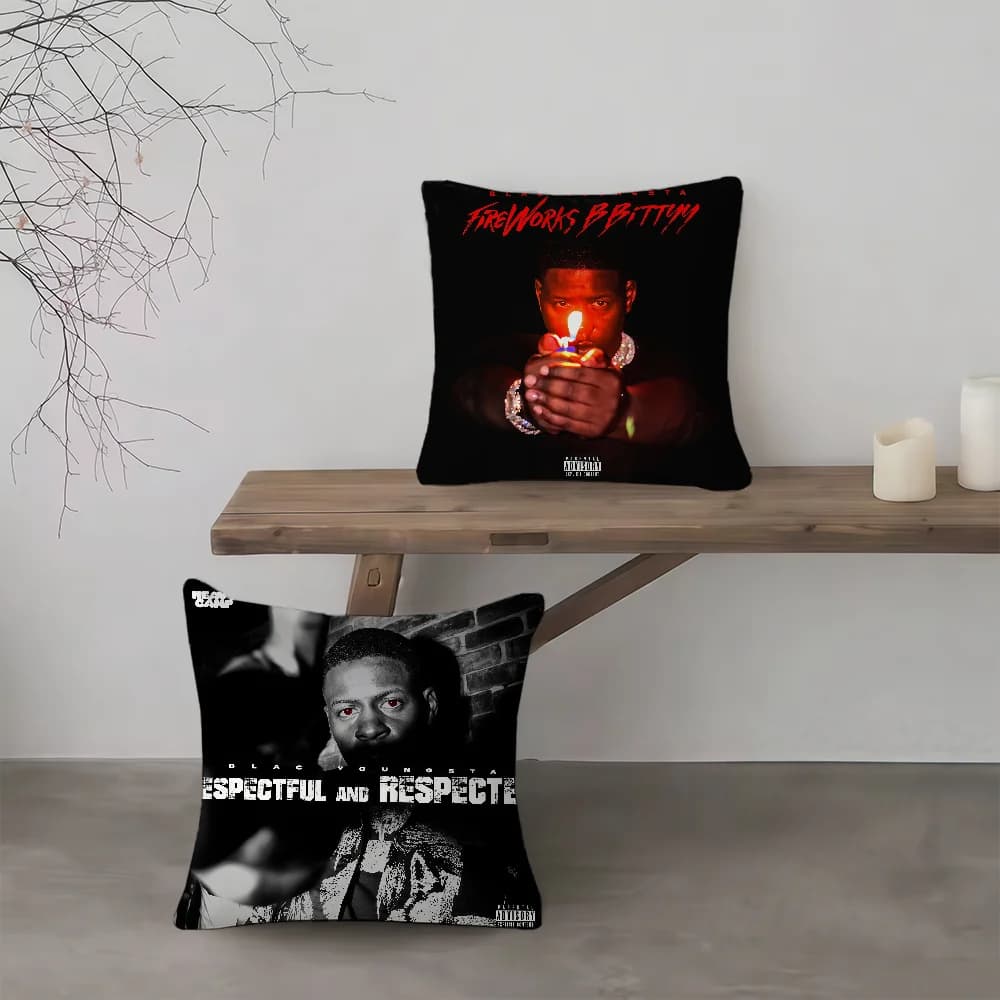 cushion cover Comfort Style Sofa Chair Cushions For Living Room Singer Decor B-Blac Fashionable Youngsta Gift