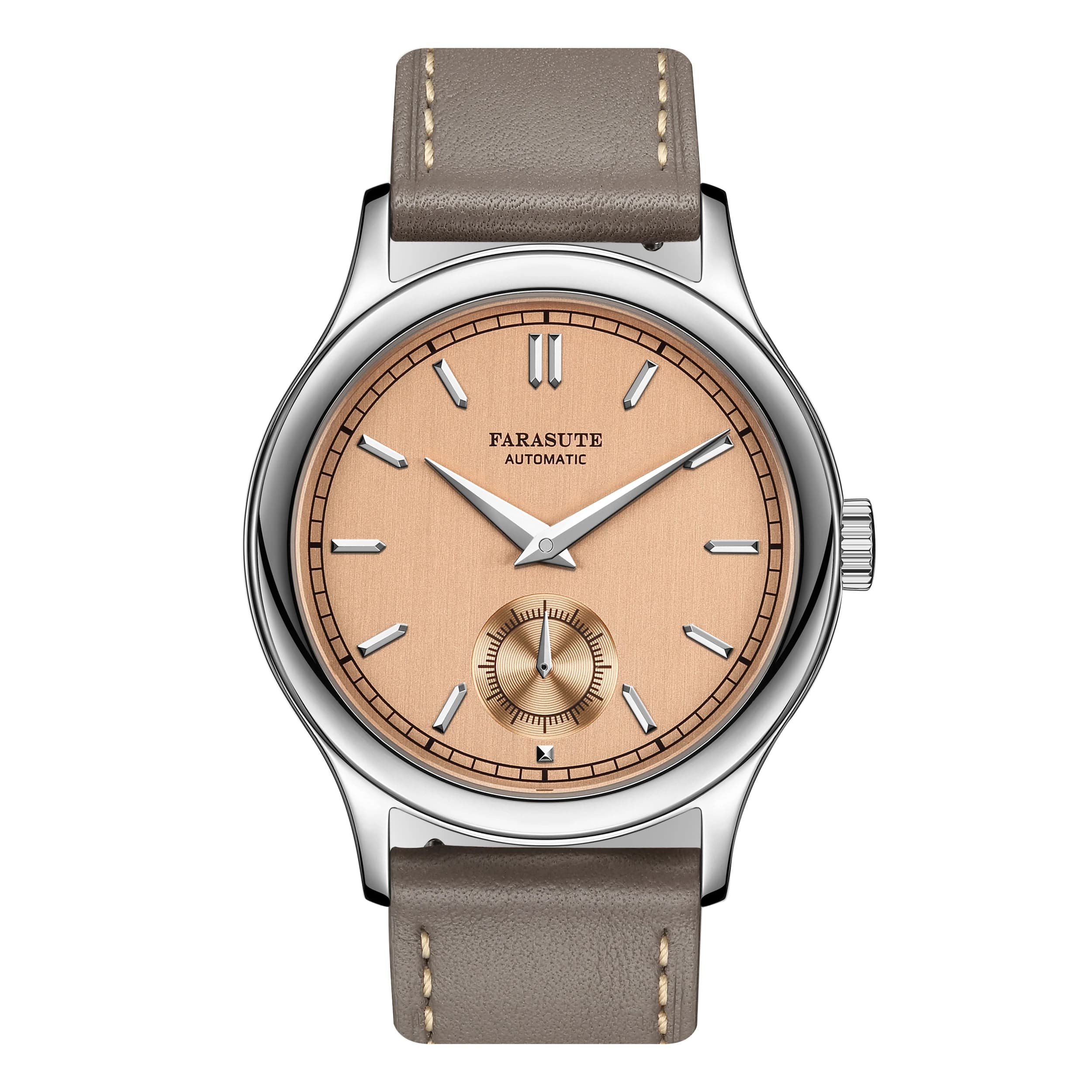 FARASUTE Orologio meccanico da uomo 39 mm Orologio da polso a carica manuale 50 m Impermeabile Zaffiro Piccolo secondo quadrante