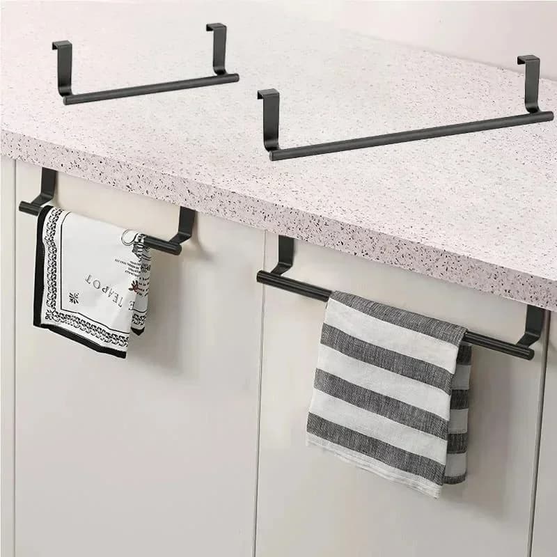 Porta dell'armadio Appendiabiti posteriore Accessori da cucina Nessuna punzonatura richiesta Porta asciugamani Organizzatore da cucina Scaffale Organizzatore di stoccaggio