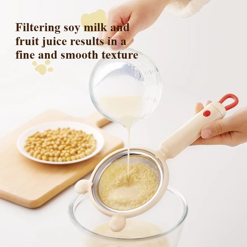 Setaccio per farina multifunzionale per bambini per la filtrazione del latte di soia, frullatore domestico, filtro a rete per estrazione di succo di bambino