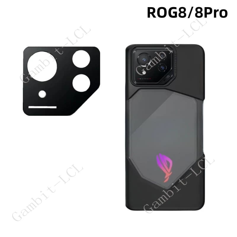 2PCS 3D Black Camera Lens Film For ASUS ROG Phone 8 Pro 6.78" ROG8 Phone8Pro Phone8 8Pro Original Tempered Glass Protector Cover