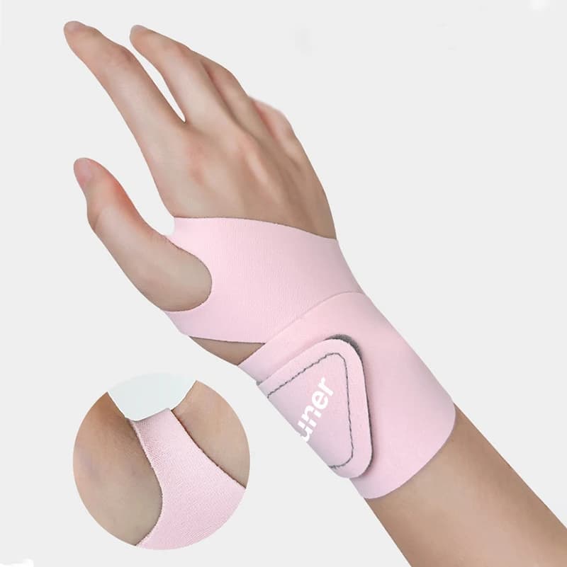 1Pc Regolabile Sottile Fisso Spandex Sport Polso Guard Distorsione Tutore Tendinite Con Nastro di Fissaggio Polsino Comune Brace