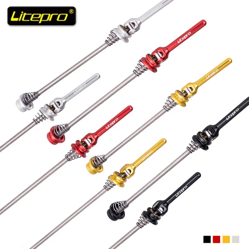 Litepro Mtb Ruota Asse Mozzo in Titanio a Sgancio Rapido 100/135mm Mozzo per Bici da Strada Asta in Lega di Titanio 74/130mm Asse Leggero per Bicicletta