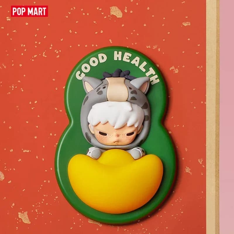 POP MART Have A Good Run Series Adesivo per frigorifero Scatola cieca Guess Bag Scatola misteriosa Giocattoli Bambola Anime Figura Ornamenti per il desktop
