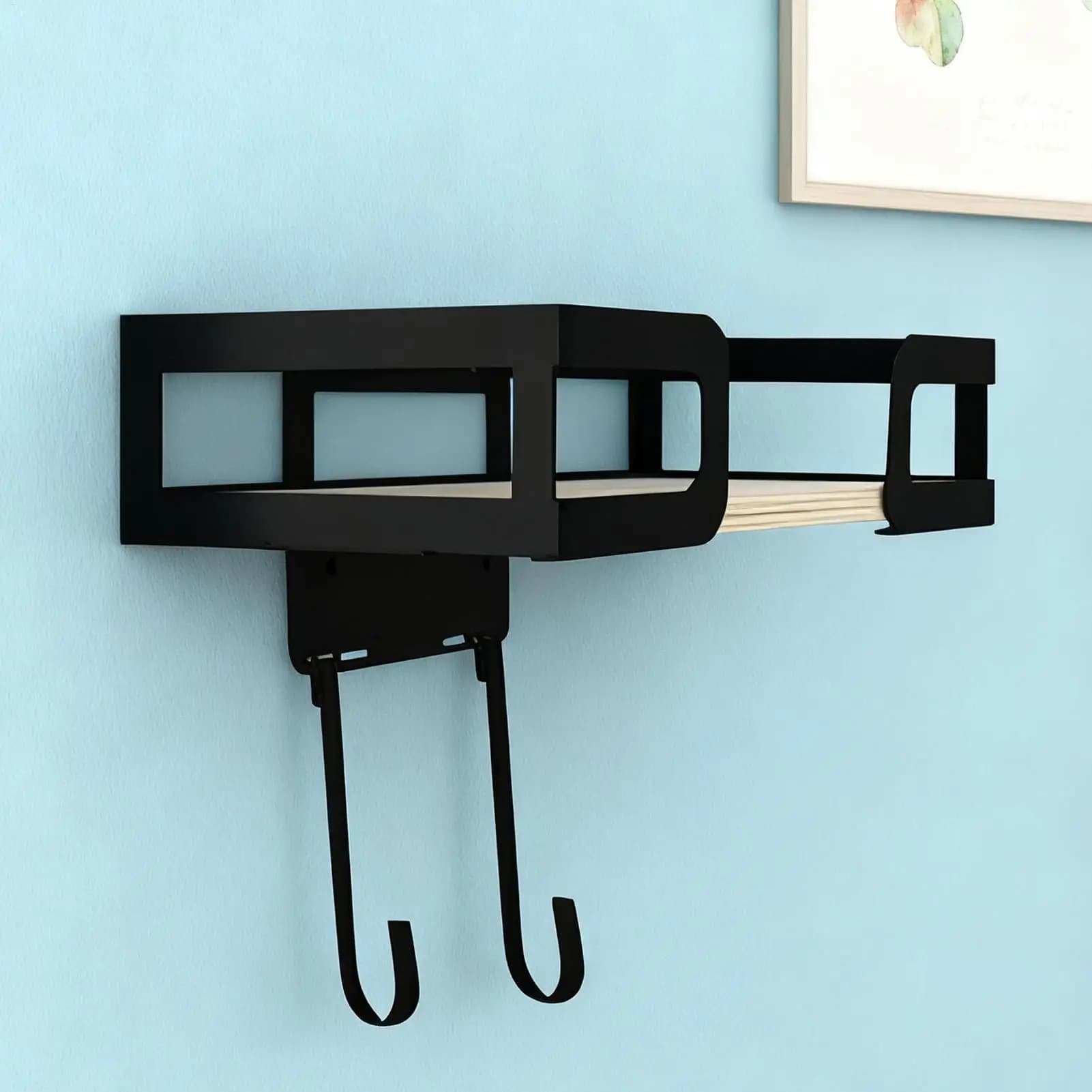 Appendiabiti per asse da stiro Montaggio a parete Scaffale per organizer resistente Lavanderia Scaffale in ferro per lavanderia Bagno Camera da letto