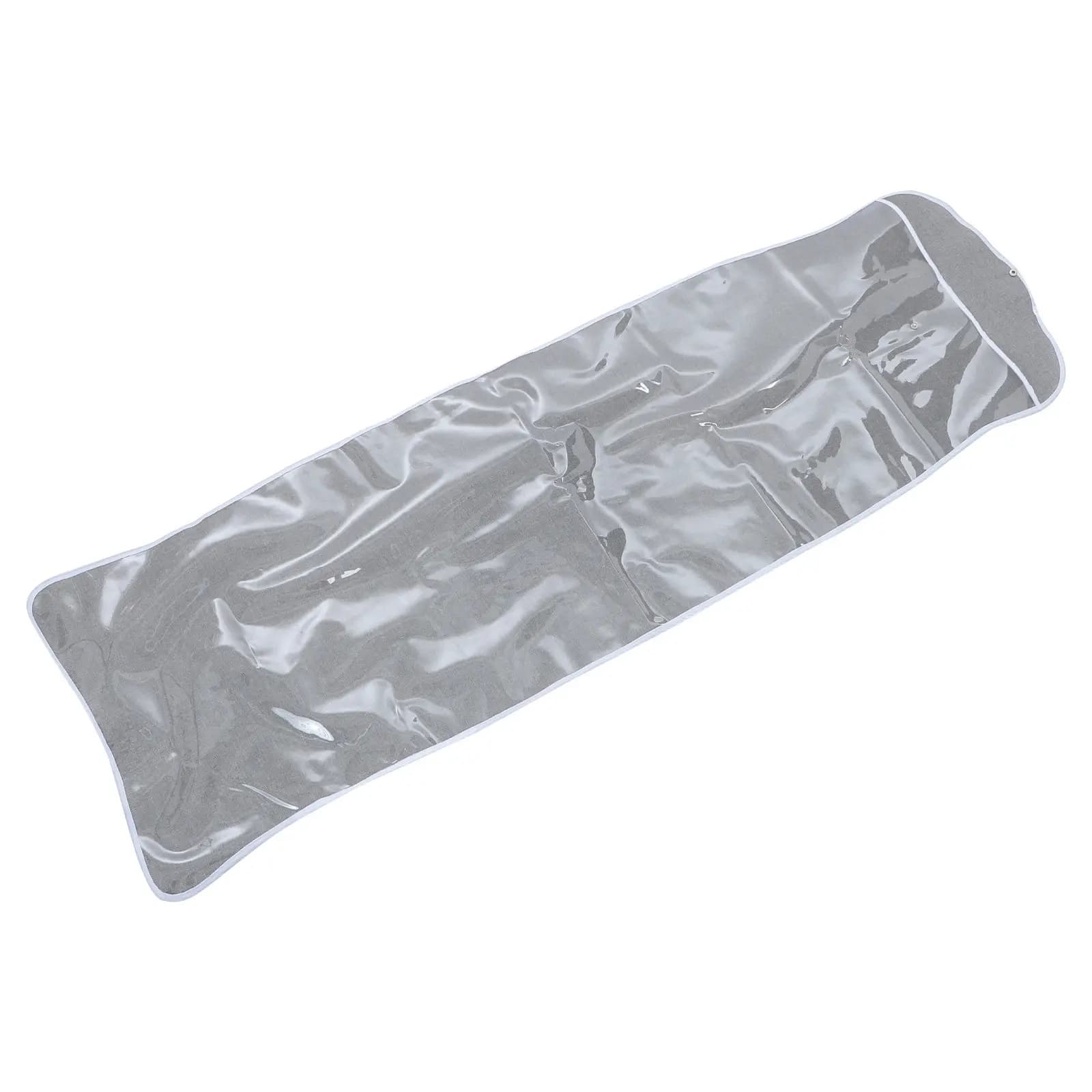 Ironing Board Dust Cover Bag Clear Foldable Protective Sleeve Snap Fastener Closure Upright Iron Board Storage Laundry Room