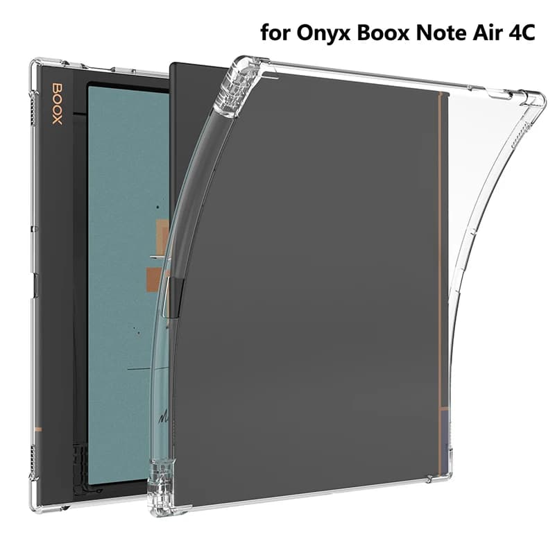 Cover posteriore in TPU trasparente per Onyx Boox Note Air 4 C 4C Custodia portapenne Custodia protettiva antiurto Cover morbida flessibile trasparente