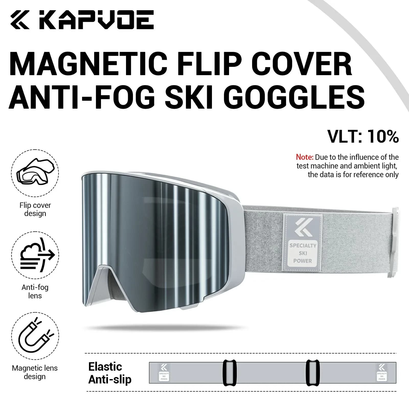 Kapvoe New Snow Eyewear Donna Anti-Fog Occhiali da sci Snowboard Snow Sci Maschera Uomo Lente UV400 Occhiali da motoslitta Moto
