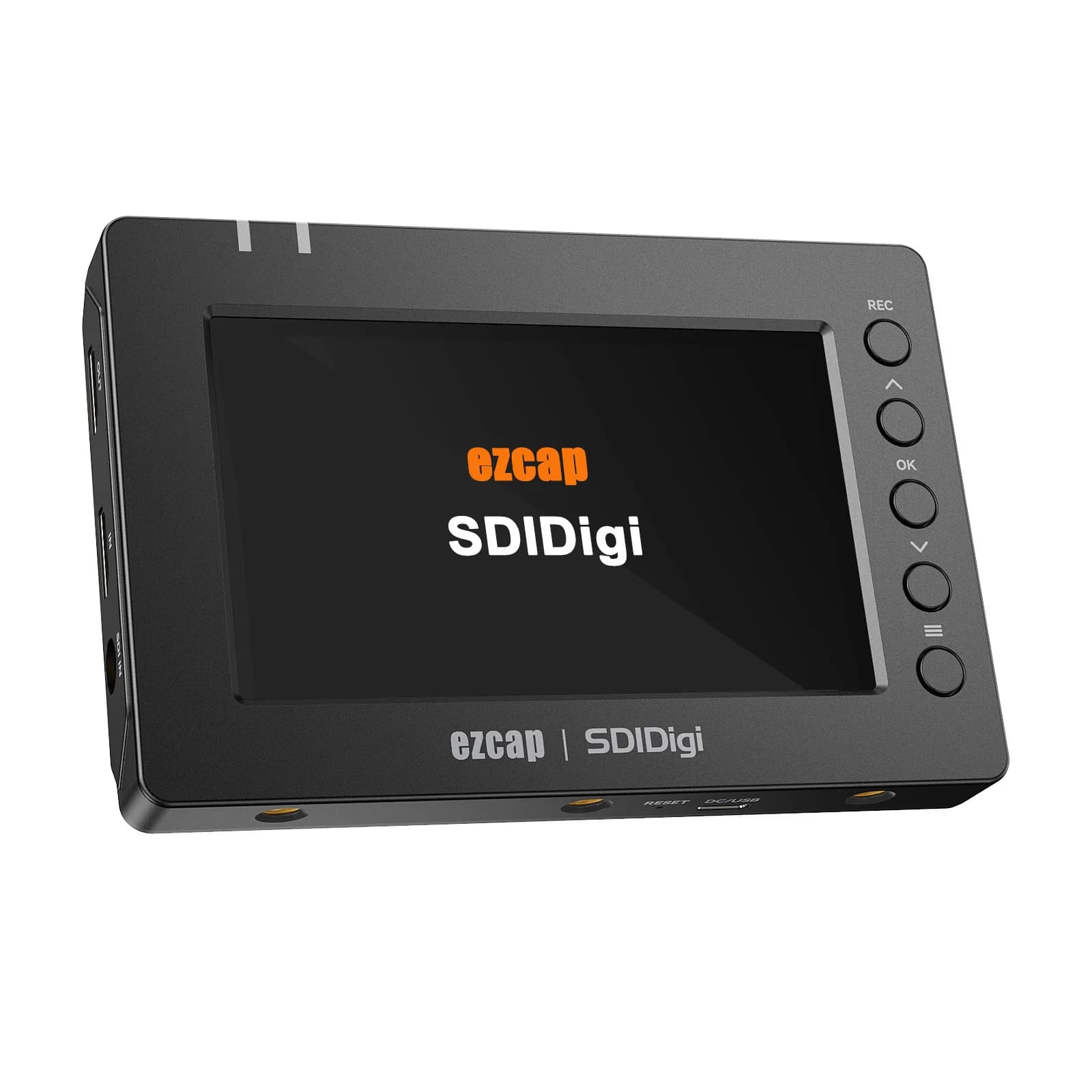 Ezcap279 SDI Scheda di acquisizione video HDMI 1080p60 Registratore di giochi Schermo da 5 pollici per PC portatile Fotocamera Registrazione in streaming live su scheda SD