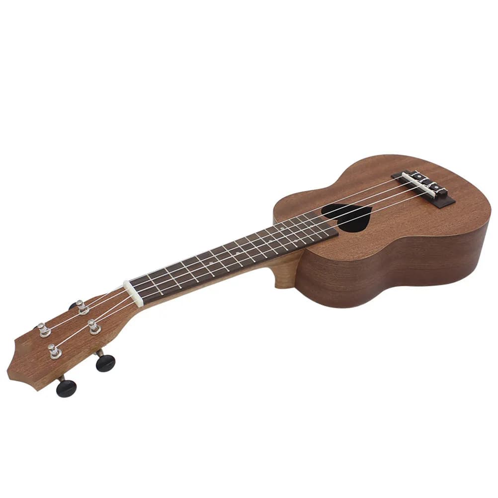 Ukulele per Bambini a 4 Corde, Strumento per Principianti in Legno Massiccio, Ukulele da Concerto da 21 Pollici per Bambini, Superficie Liscia e Sicura, Strumento Musicale