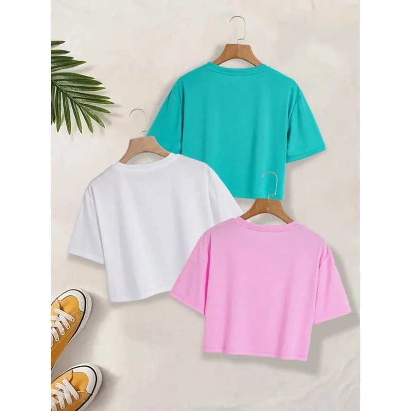 Loose Casual Women's Short Sleeve T-shirt T 86516 Comfortable Breathable Fashionable Spring Summer Top for Ladies