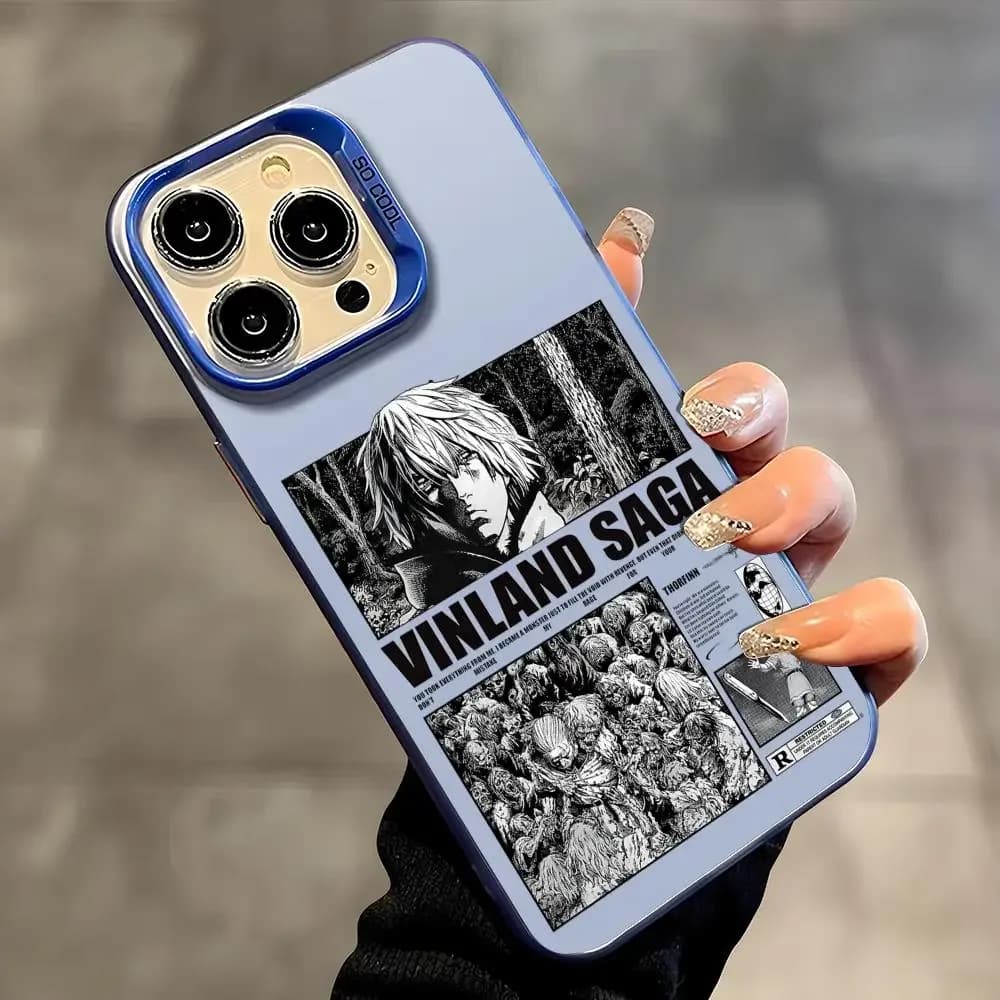 V-Vinland S-Saga Anime M-Manga Phone Case For IPhone 17 16 15 14 13 12 11 Pro Max Air Matte Laser Aurora Shockproof Phone Case