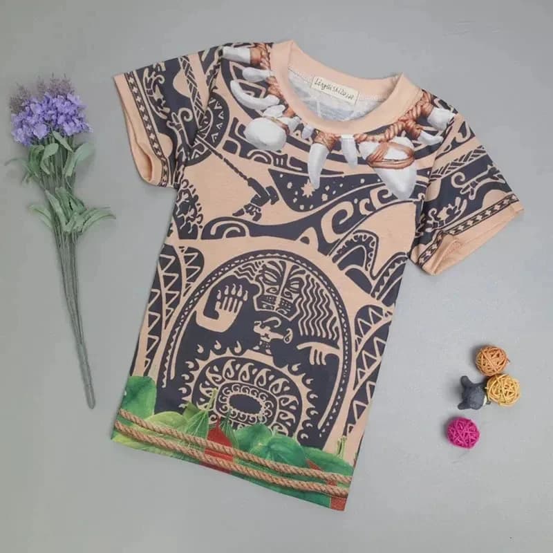 ADFF15DY2020 Year Child Holiday Cotton T-shirt Shorts Kid Boys Pajamas Halloween Maui Fancy Cool Costume Pyjama For Toddler I I