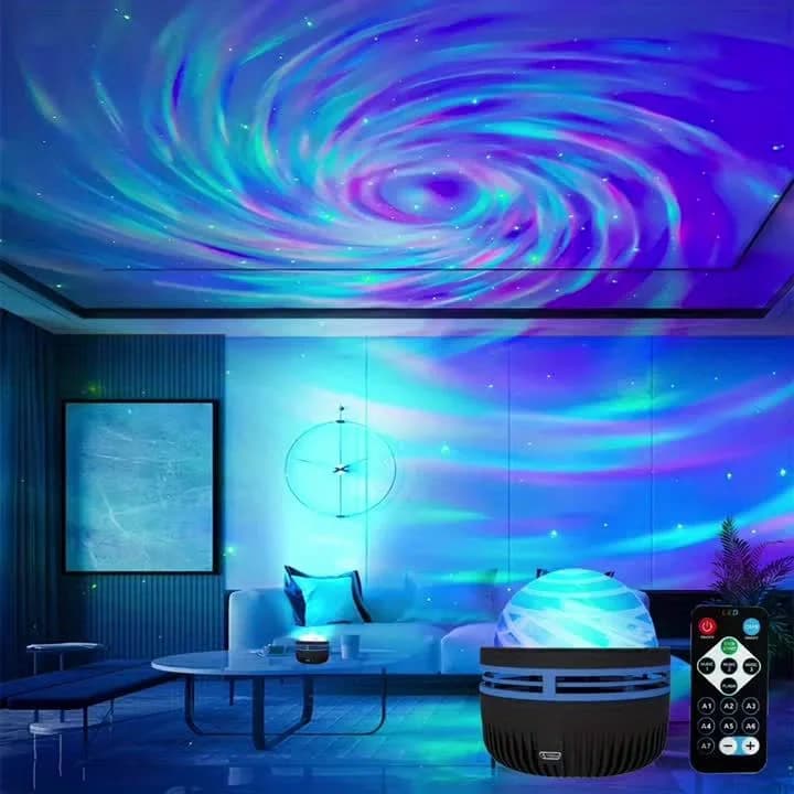 RGB Galaxy Projector, USB Powered Star Projector with Remote Control, Night Lamp for Birthday Gifts, Party and Room Decoration