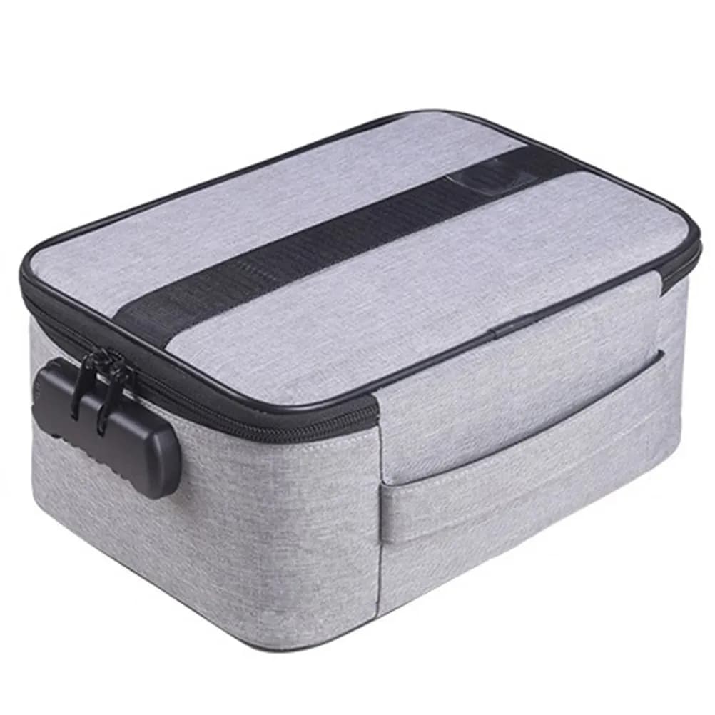 1 Piece Compact Oxford Fabric Holder Box Premium, Divided Organizer for Pubs, Stamps, Office Supplies, Portable