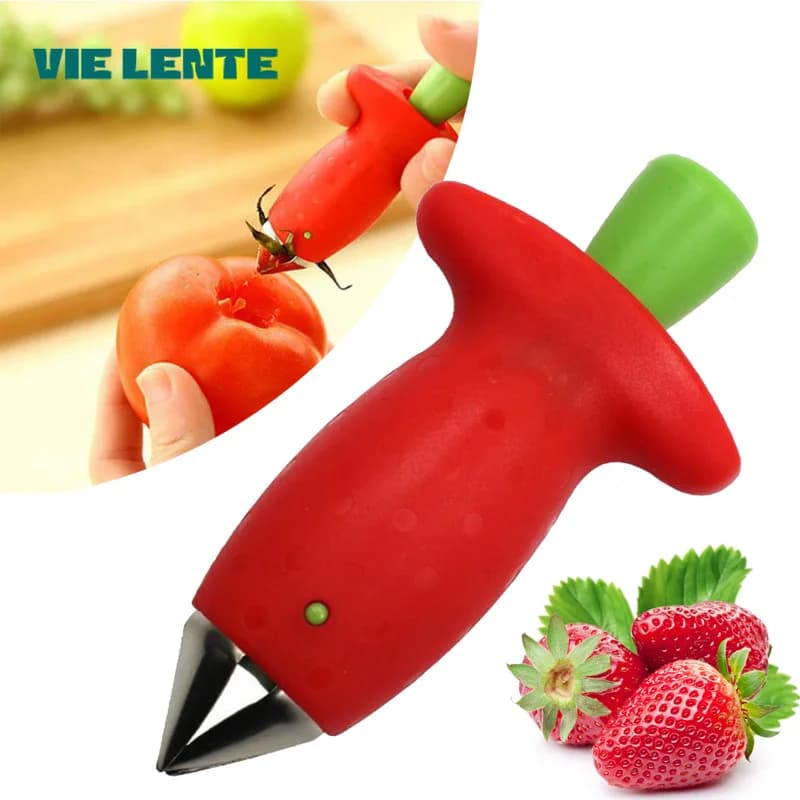 Strawberry Huller Pineapple Cutters Novel Tomato Stalks Remover Fruit Knife Useful Strawberry Leaf Cleaner Kitchen Accessories