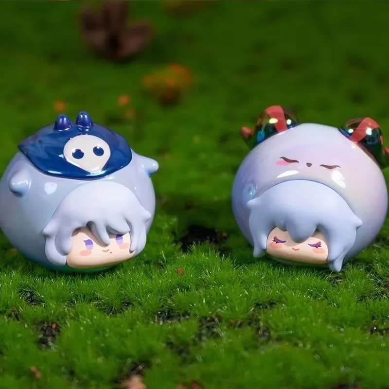 Impact Blind Box Q Version Mini Anime Figure Furina Kamisato Pvc Doll Game Surprise Box Desk Decoration Toy For Game Fans Gift