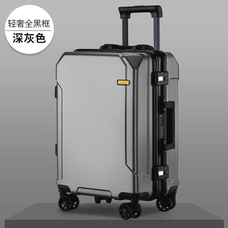 Nuovo bagaglio da viaggio moda trend 24 pollici valigia telaio in alluminio trolley per uomo e donna bagaglio a mano da 20 pollici