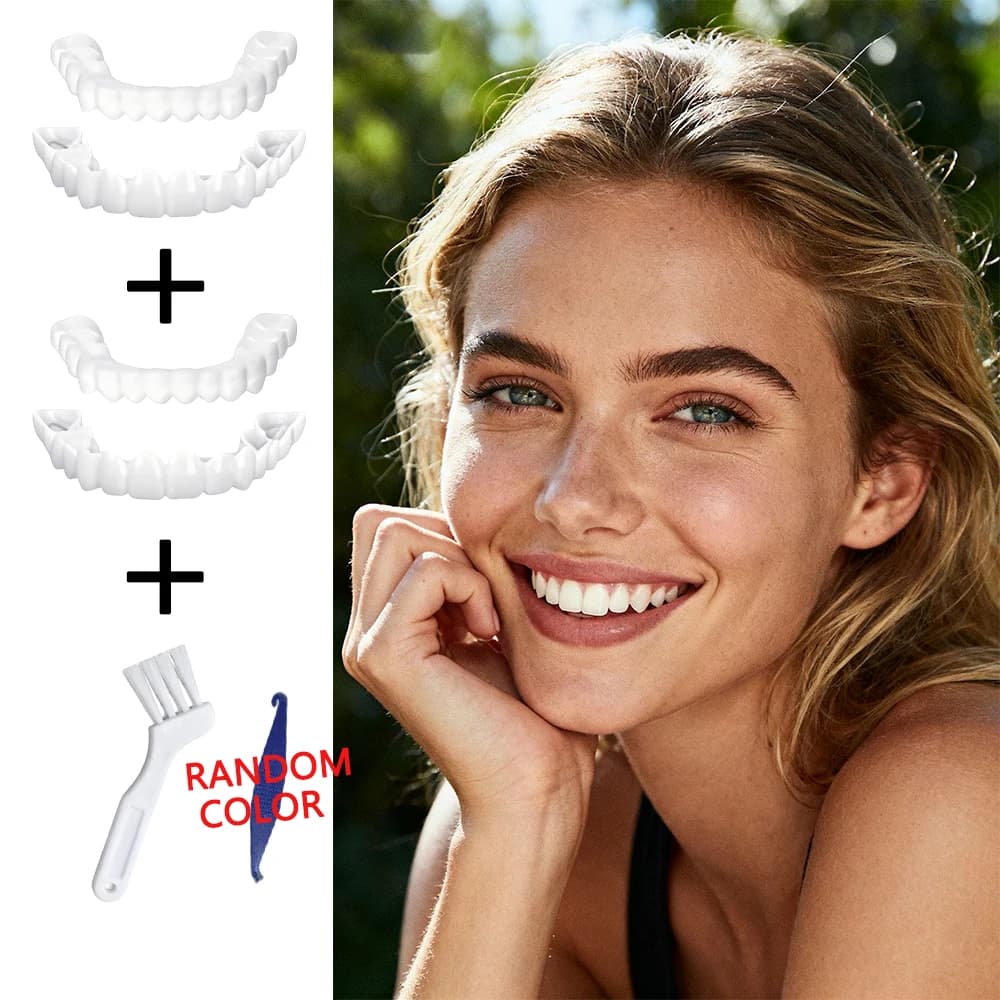Daily Beauty Care Teeth Veneers, Instant Smile Whitening Cover, Match makeup to upgrade overall temperament H2931