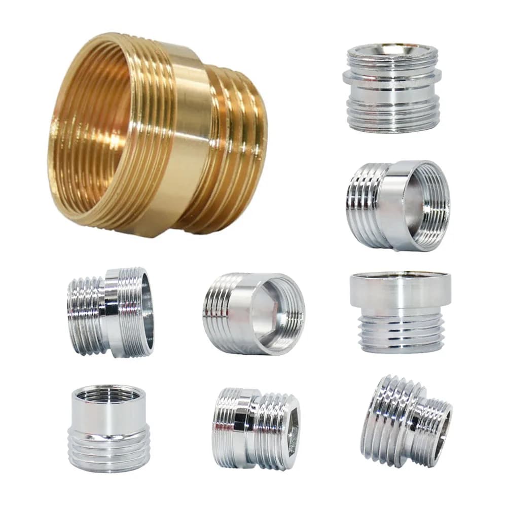 2 pezzi ottone argento 1/2 x M16 M18 M24 M28 maschio femmina connettore filettato connettore di conversione rubinetto riparazione raccordi per rubinetti da giardino