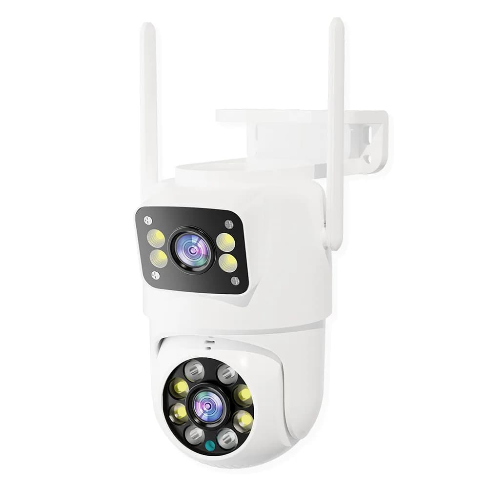 4MP UHD Dual Lens Wireless PTZ wifi IP Dome Camera Carecam APP Full Color AI Rilevamento umanoide Sicurezza CCTV Baby Monitor