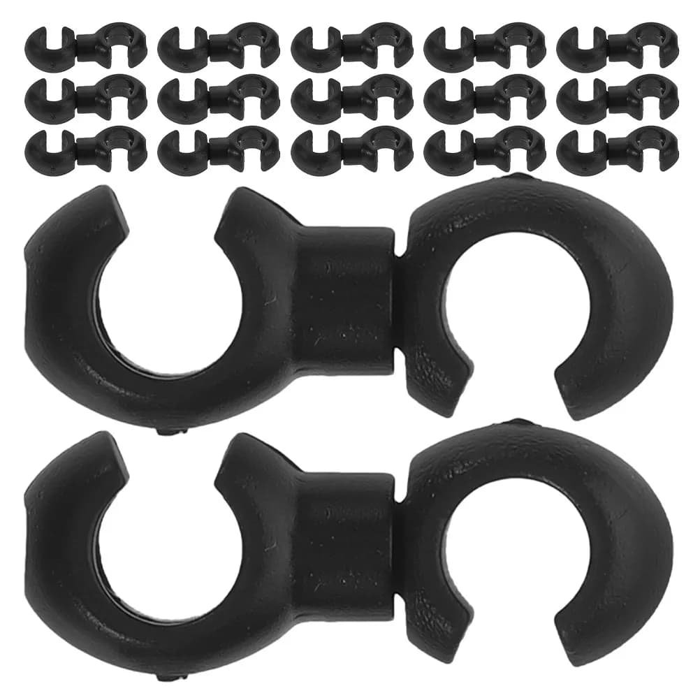 50 Pezzi Clip per Cavi Bicicletta, Morsetti Isolati in Gomma per Freni e Cambio, per Gestione Cavi Bici da Strada e Mountain Bike