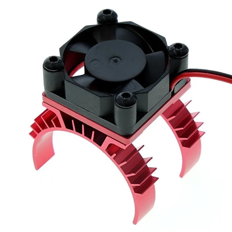Copertura Dissipatore di Calore Blu per Motore Auto RC Elettrica con Ventola di Raffreddamento per Motori 1/10 Tamiya TT02 540 550 3650 - Accessorio Dissipatore di Calore