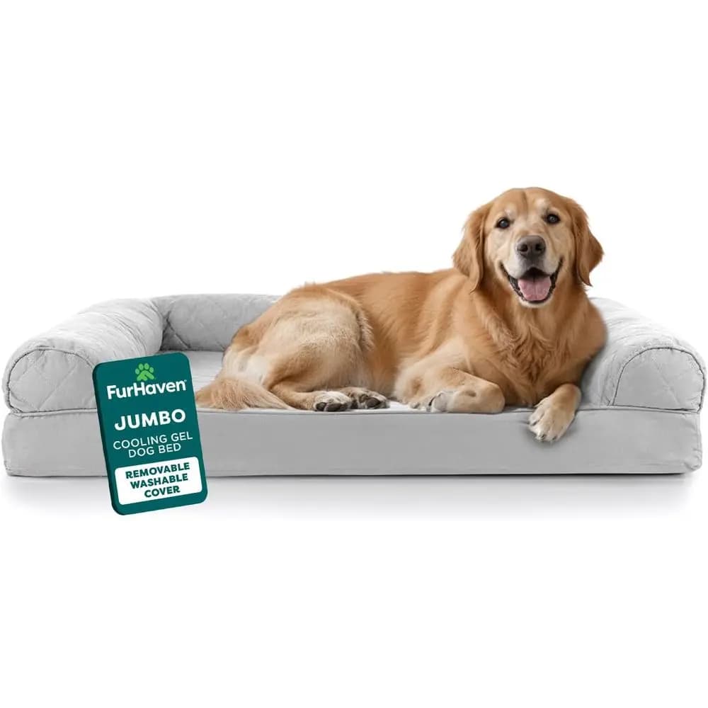 Extra large silver quilted leather for dogs up to 43 kg with removable cushion and washable coating