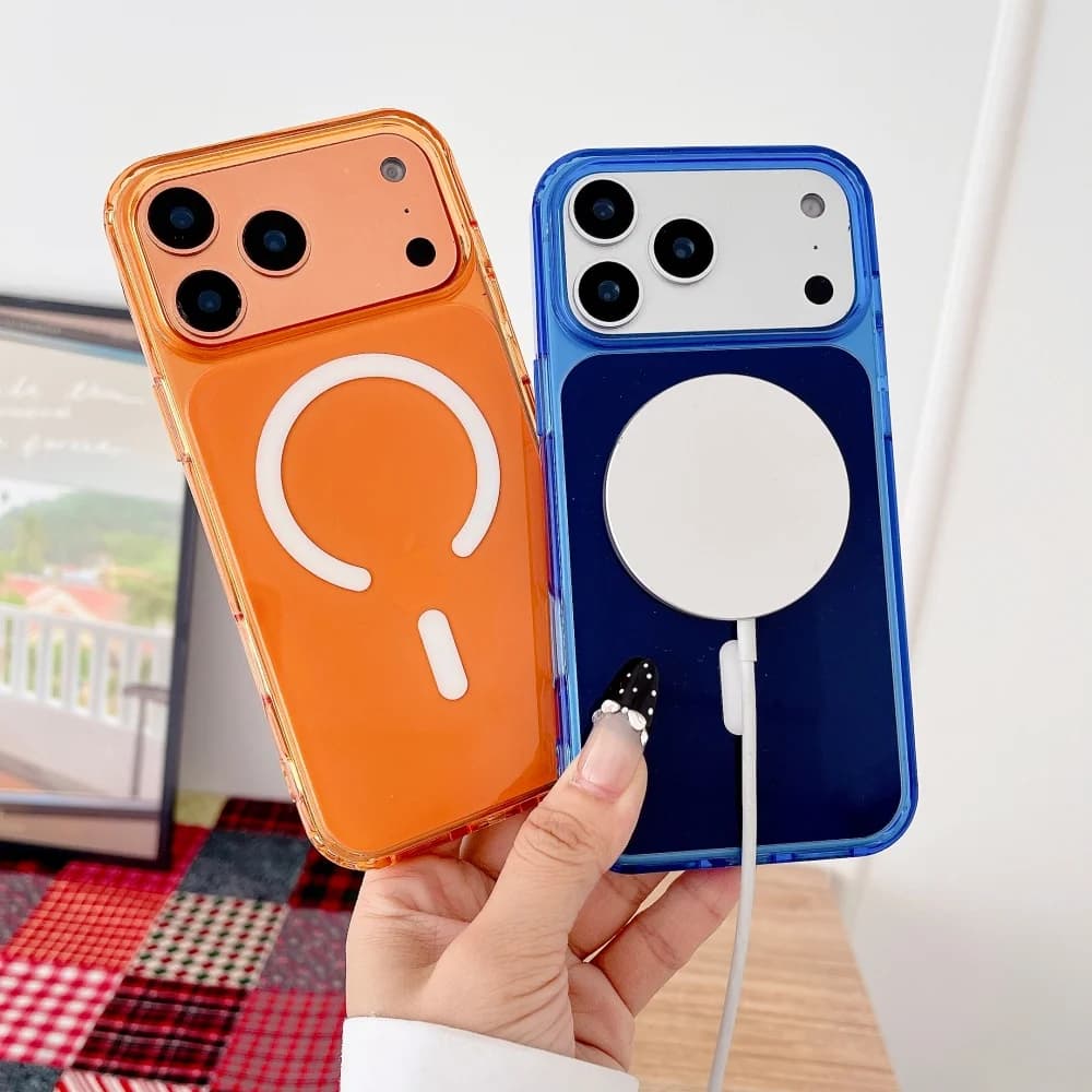 New Original iPhone Cover with MagSafe for iPhone 17 Air 16 Plus 15 14 13 12 Pro Max, Magnetic Wireless Charging Case