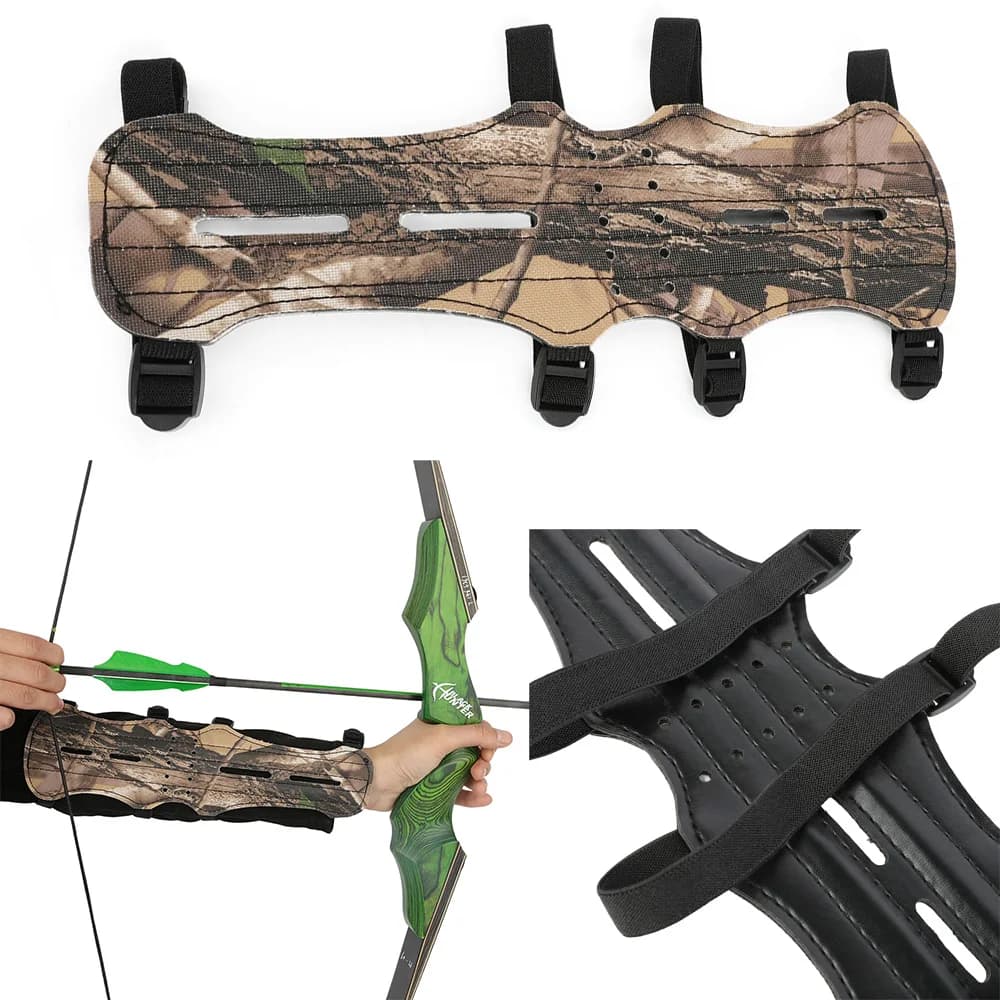 Archery Arm Guard Outdoor Synthetic leather Outdoor Practice Competition Hunt Target Compound Bow Outdoor Archery Accessory Bow