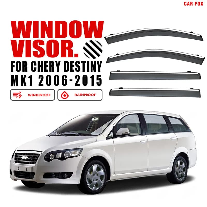 Per Chery Destiny 2006-2015 Finestra di Automobile Visiera Tenda Shelter Parabrezza Finestrino Laterale Pioggia Parasole Accessori Auto Car Styling
