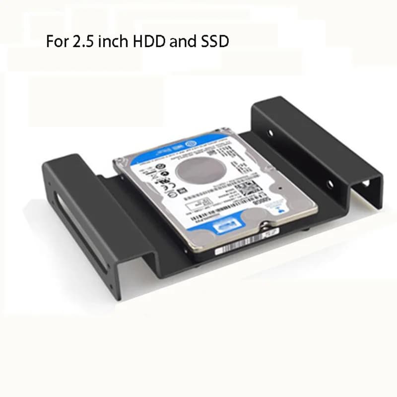 Supporto per vassoio disco rigido Telaio in alluminio Staffa SSD per laptop da 2,5 3,5 pollici Desktop SATA IDE HDD a supporto di raffreddamento per supporto per driver CD da 5,25