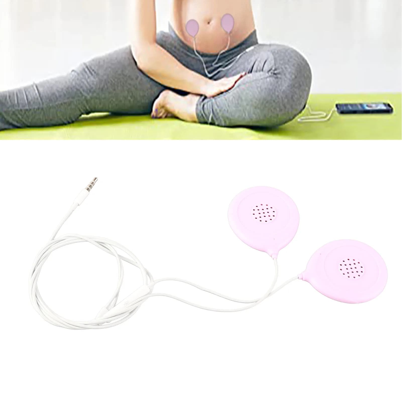 Cuffie Baby Bump Musica portatile professionale Gioca con altoparlante per pancia prenatale Regalo per donna incinta ABS